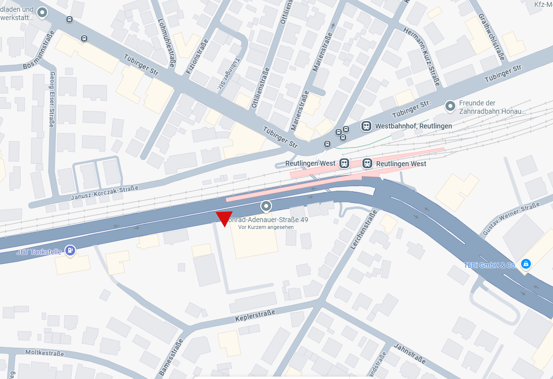 Anklicken um Route zu Starten.